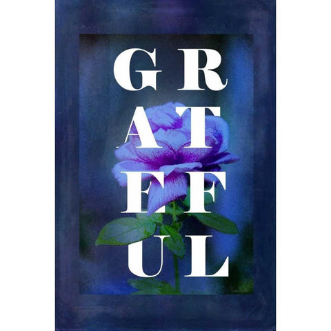Grateful White Modern Wood Framed Art Print by Murdock, Ramona