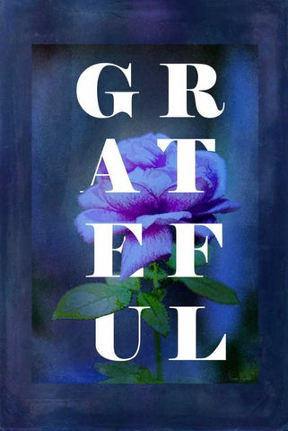 Grateful White Modern Wood Framed Art Print with Double Matting by Murdock, Ramona