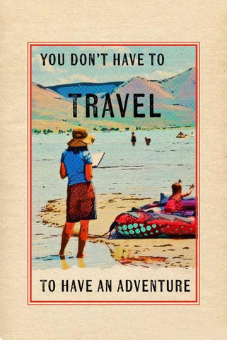 Travel in a Book White Modern Wood Framed Art Print with Double Matting by Murdock, Ramona