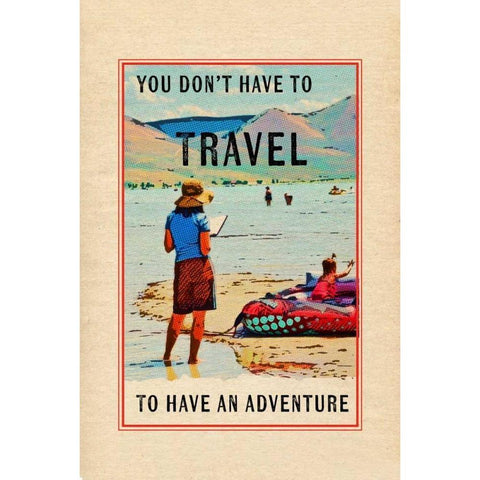 Travel in a Book Black Modern Wood Framed Art Print by Murdock, Ramona