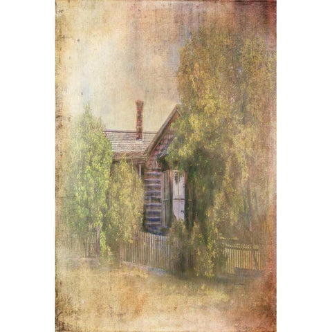 Some Place in Time White Modern Wood Framed Art Print by Murdock, Ramona