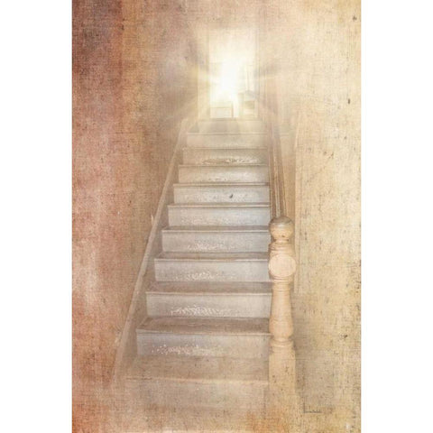 Stairway Up White Modern Wood Framed Art Print by Murdock, Ramona