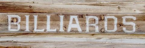 Billiards White Modern Wood Framed Art Print with Double Matting by Murdock, Ramona