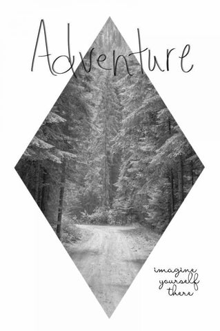 Imagine Yourself There White Modern Wood Framed Art Print with Double Matting by Murdock, Ramona