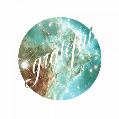 Grateful White Modern Wood Framed Art Print with Double Matting by Murdock, Ramona