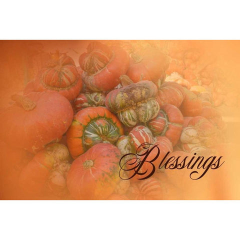 Blessings Gold Ornate Wood Framed Art Print with Double Matting by Murdock, Ramona