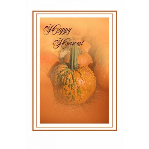 Happy Harvest Gold Ornate Wood Framed Art Print with Double Matting by Murdock, Ramona