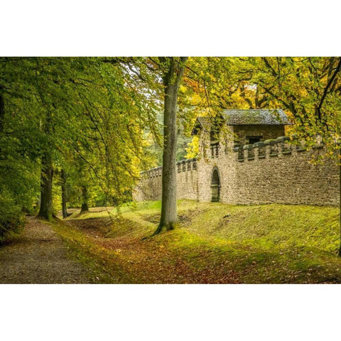 Saalburg Guard House Black Modern Wood Framed Art Print by Murdock, Ramona