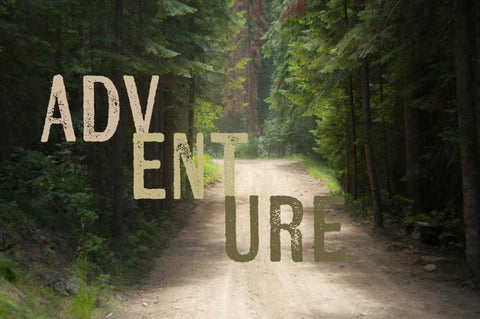 Adventure White Modern Wood Framed Art Print with Double Matting by Murdock, Ramona