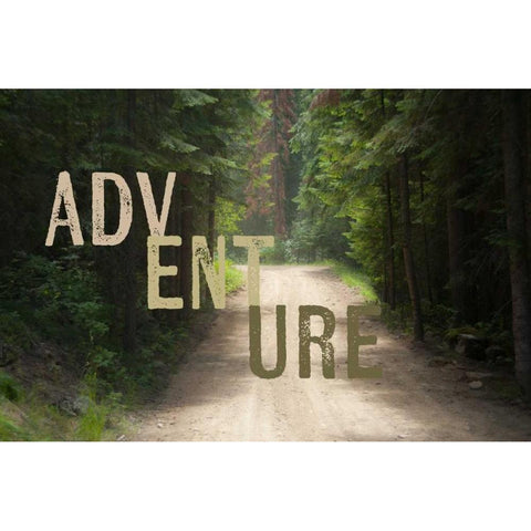 Adventure Black Modern Wood Framed Art Print with Double Matting by Murdock, Ramona