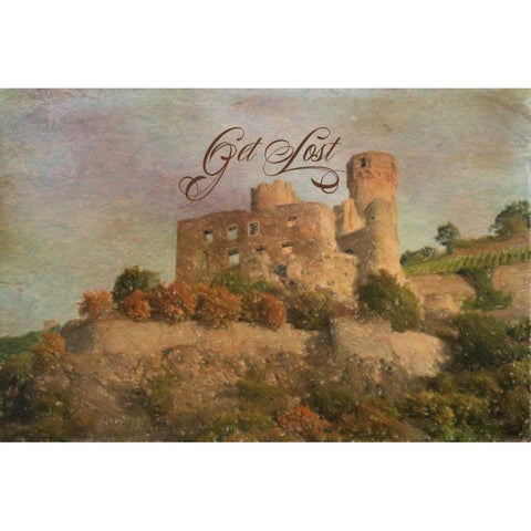 Get Lose Black Modern Wood Framed Art Print by Murdock, Ramona