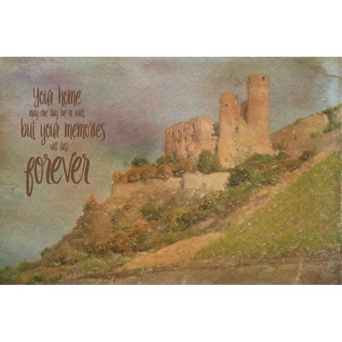 Memories Last Forever Gold Ornate Wood Framed Art Print with Double Matting by Murdock, Ramona