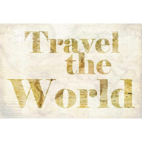 Travel the World Gold Ornate Wood Framed Art Print with Double Matting by Murdock, Ramona