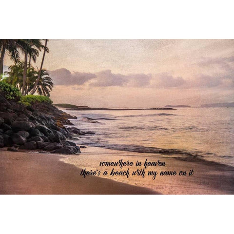 Somewhere in Heaven Black Modern Wood Framed Art Print by Murdock, Ramona