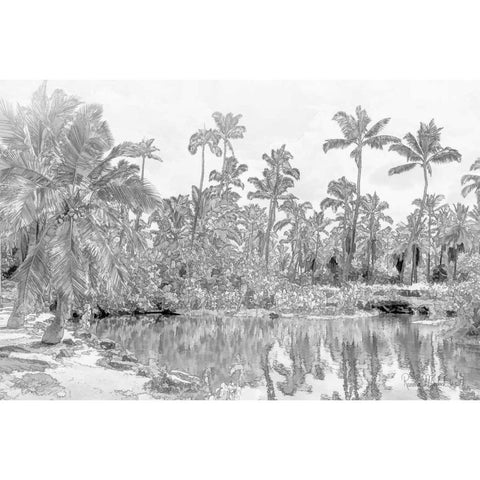 In Let Beach White Modern Wood Framed Art Print by Murdock, Ramona