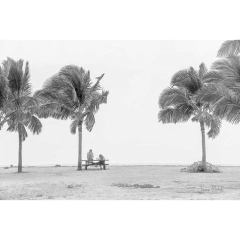 Hangin at the Beach White Modern Wood Framed Art Print by Murdock, Ramona