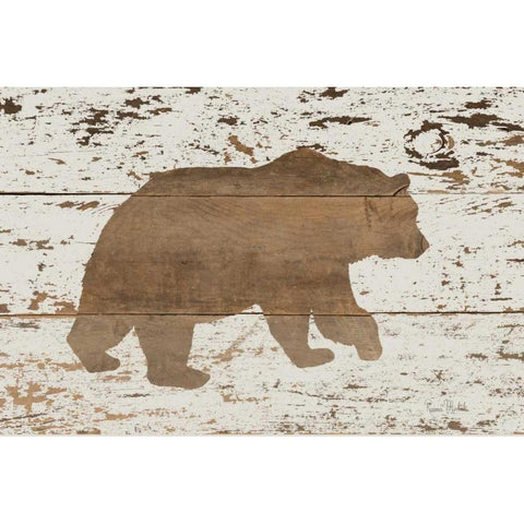 Bear in Reverse Gold Ornate Wood Framed Art Print with Double Matting by Murdock, Ramona