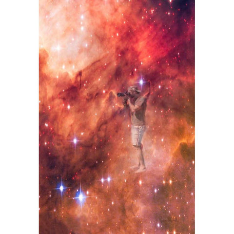 The Photographer Black Modern Wood Framed Art Print by Murdock, Ramona