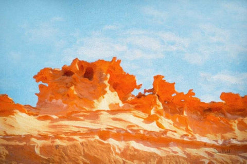 The Fins I Black Ornate Wood Framed Art Print with Double Matting by Murdock, Ramona