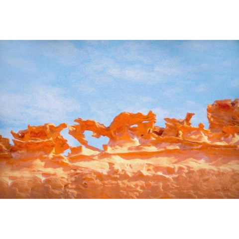 The Fins II Black Modern Wood Framed Art Print by Murdock, Ramona