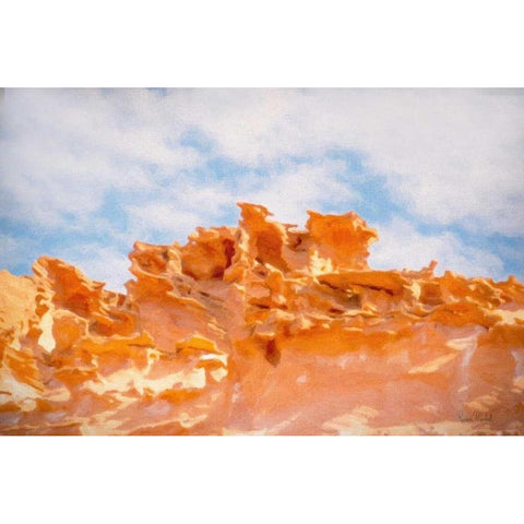 The Fins III White Modern Wood Framed Art Print by Murdock, Ramona