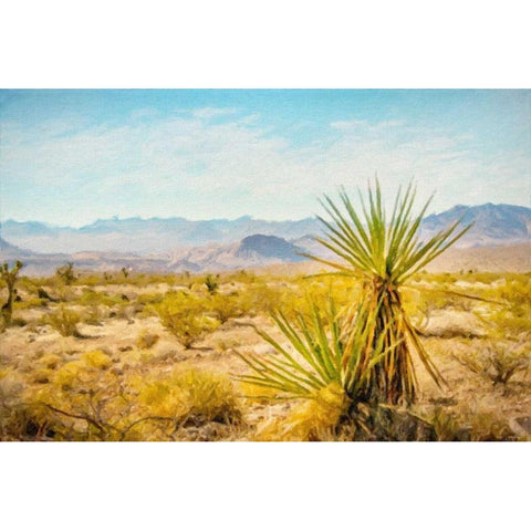 Utah Desert Yucca White Modern Wood Framed Art Print by Murdock, Ramona