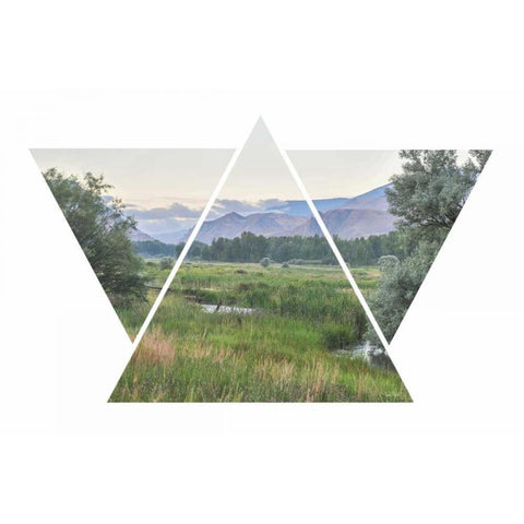 Open Spaces White Modern Wood Framed Art Print by Murdock, Ramona