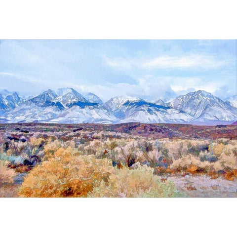 High Desert Vista I White Modern Wood Framed Art Print by Murdock, Ramona