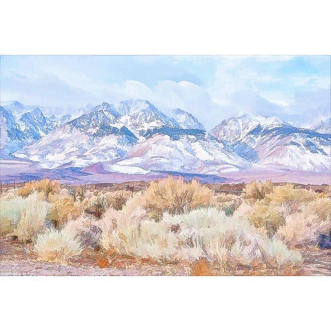 High Desert Vista III Black Modern Wood Framed Art Print by Murdock, Ramona