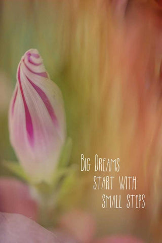 Small Steps White Modern Wood Framed Art Print with Double Matting by Murdock, Ramona