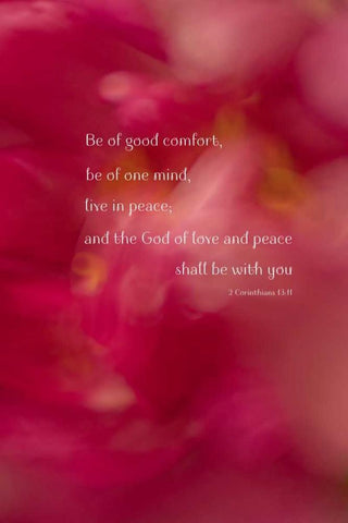 Be of Good Comfort White Modern Wood Framed Art Print with Double Matting by Murdock, Ramona