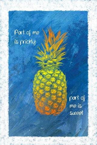 Part of Me II White Modern Wood Framed Art Print with Double Matting by Murdock, Ramona