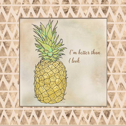 Im Better Than I Look White Modern Wood Framed Art Print with Double Matting by Murdock, Ramona