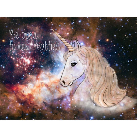 Be Open to New Realities White Modern Wood Framed Art Print by Murdock, Ramona