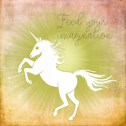 Feed Your Imagination Black Ornate Wood Framed Art Print with Double Matting by Murdock, Ramona