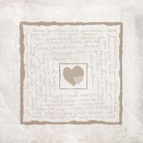 Choose Your Love Gold Ornate Wood Framed Art Print with Double Matting by Murdock, Ramona