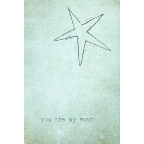 You Are My Star Gold Ornate Wood Framed Art Print with Double Matting by Murdock, Ramona