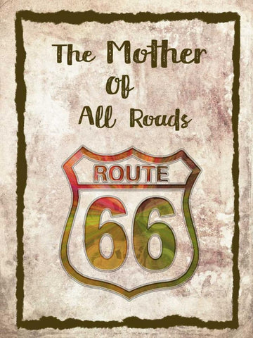 The Mother of All Roads Black Ornate Wood Framed Art Print with Double Matting by Murdock, Ramona