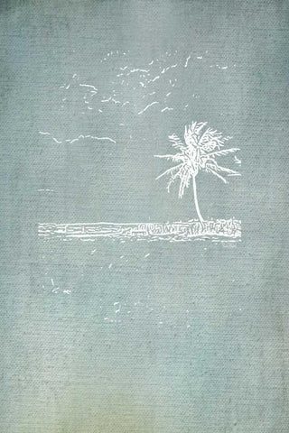 Beach Palm I Black Ornate Wood Framed Art Print with Double Matting by Murdock, Ramona