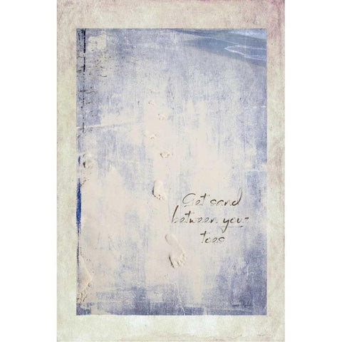 Get Sand Between Your Toes Gold Ornate Wood Framed Art Print with Double Matting by Murdock, Ramona