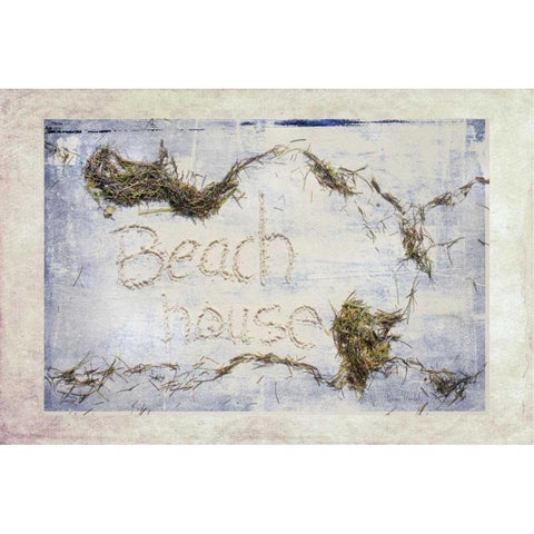 Beach House White Modern Wood Framed Art Print by Murdock, Ramona