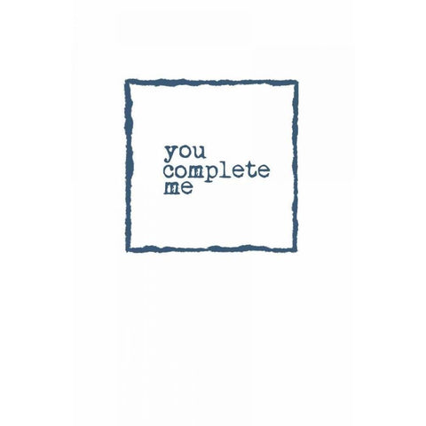 You Complete Me Gold Ornate Wood Framed Art Print with Double Matting by Murdock, Ramona