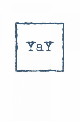 Yay White Modern Wood Framed Art Print with Double Matting by Murdock, Ramona