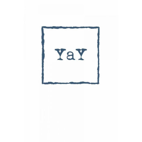 Yay White Modern Wood Framed Art Print by Murdock, Ramona