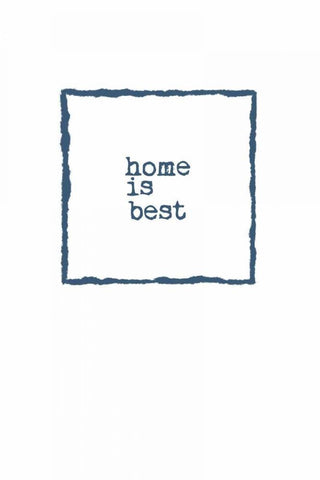 Home is Best Black Ornate Wood Framed Art Print with Double Matting by Murdock, Ramona