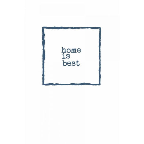 Home is Best Gold Ornate Wood Framed Art Print with Double Matting by Murdock, Ramona