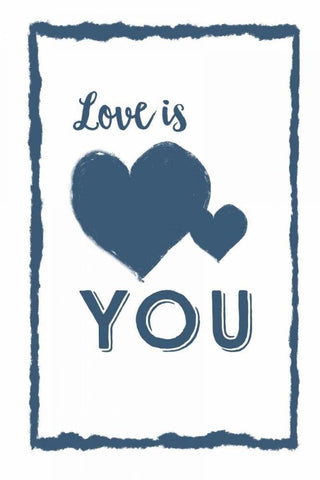 Love is You Black Ornate Wood Framed Art Print with Double Matting by Murdock, Ramona