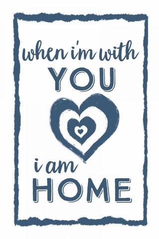I Am Home with You Black Ornate Wood Framed Art Print with Double Matting by Murdock, Ramona