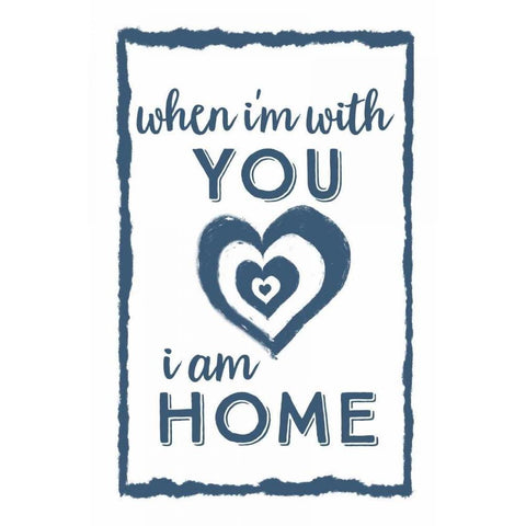 I Am Home with You Black Modern Wood Framed Art Print by Murdock, Ramona
