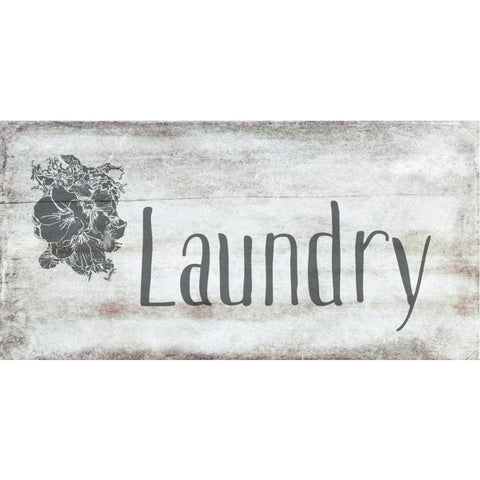 Laundry Floral Gold Ornate Wood Framed Art Print with Double Matting by Murdock, Ramona